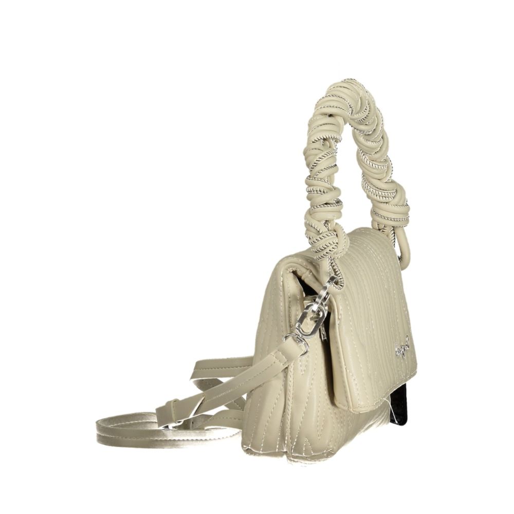 Desigual Ecru Polyurethane Women's Handbag - Zachava