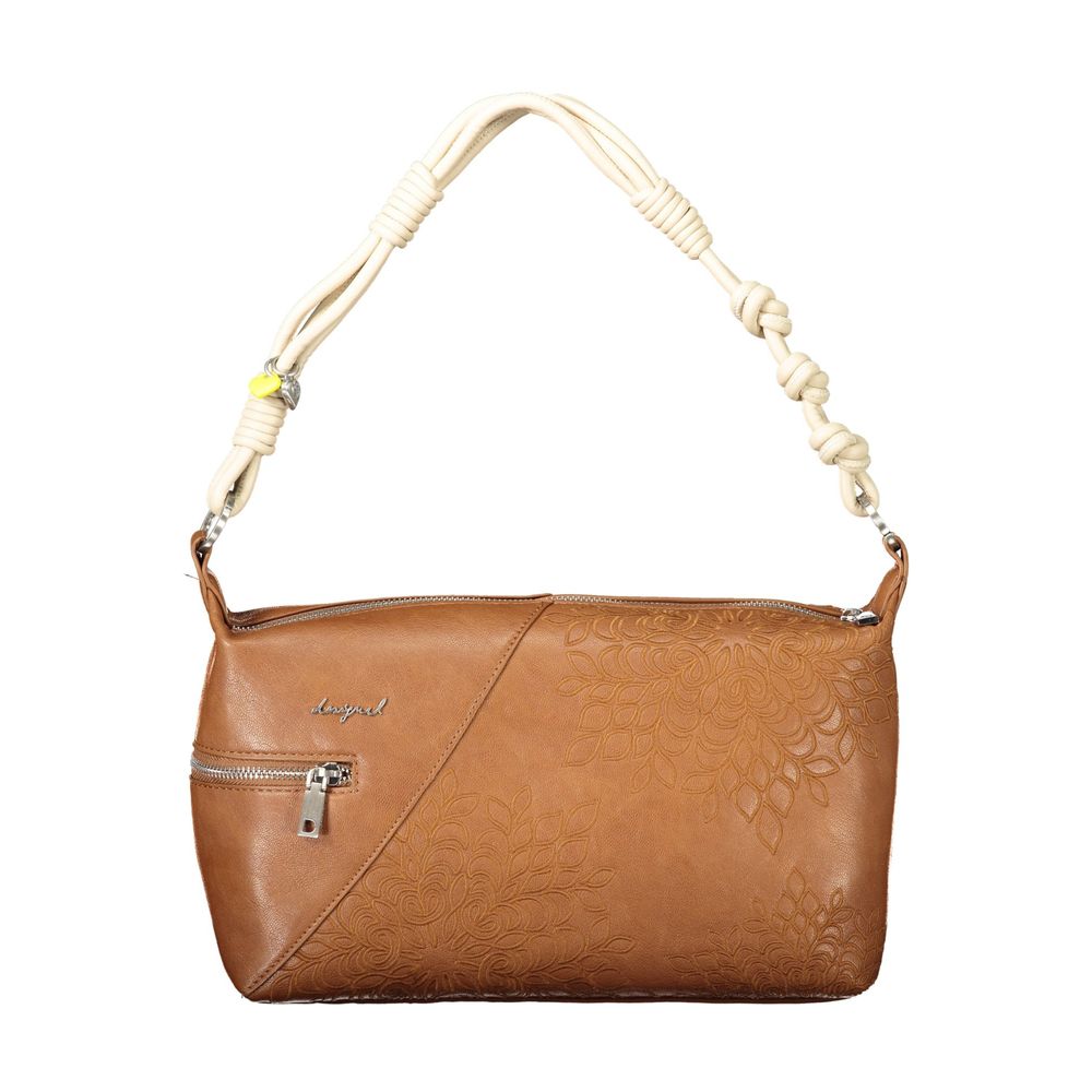 Desigual Marrone Polyurethane Women's Shoulder Bag - Zachava