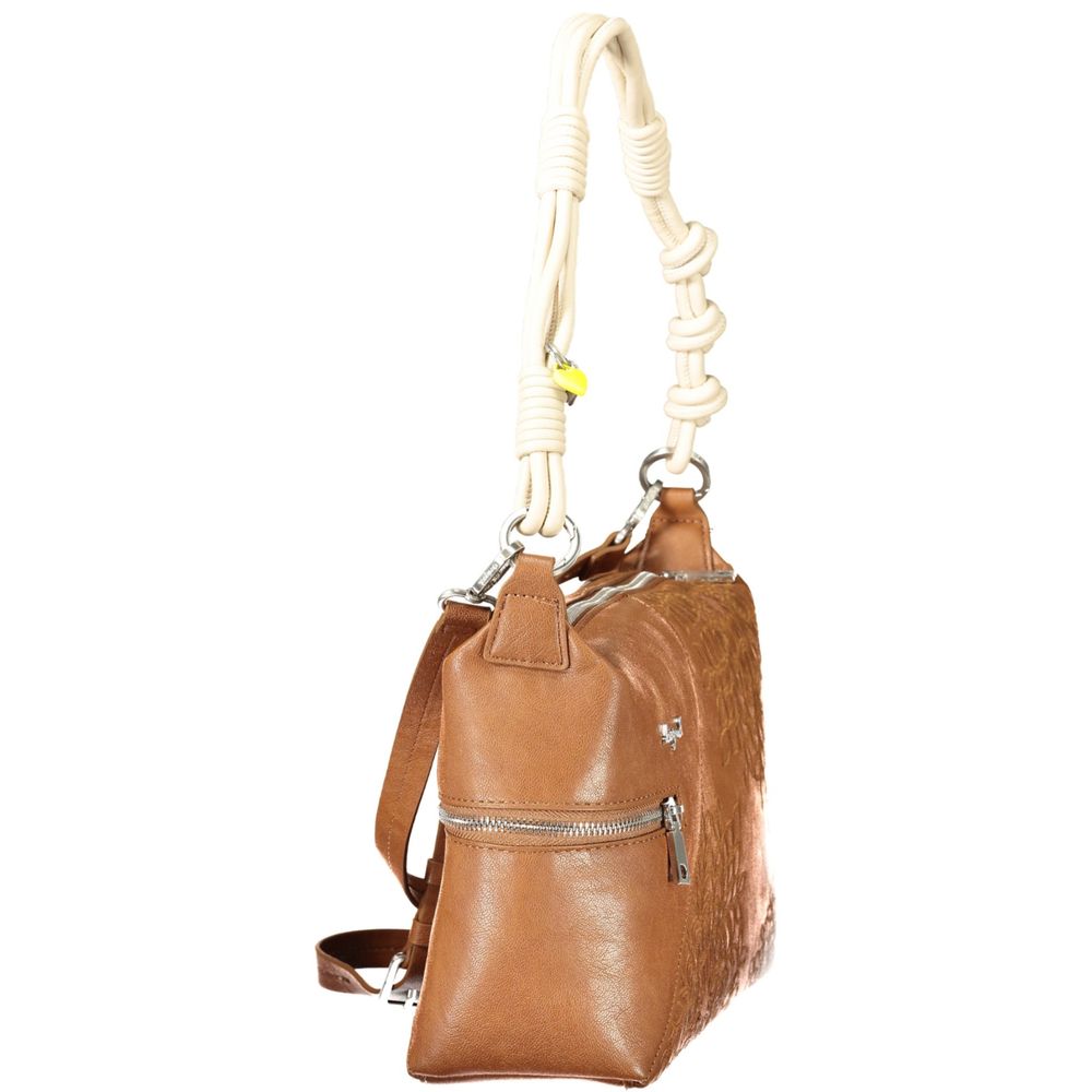 Desigual Marrone Polyurethane Women's Shoulder Bag - Zachava