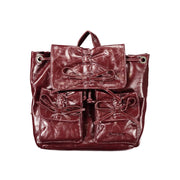 Desigual Burgundy Polyurethane Women Backpack - Zachava