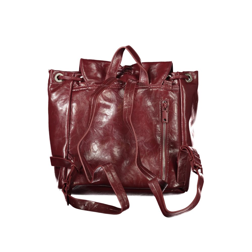 Desigual Burgundy Polyurethane Women Backpack - Zachava