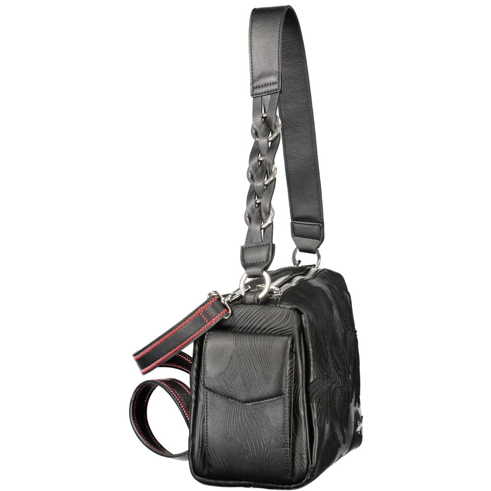 Desigual Black Polyurethane Women Handbag - Zachava
