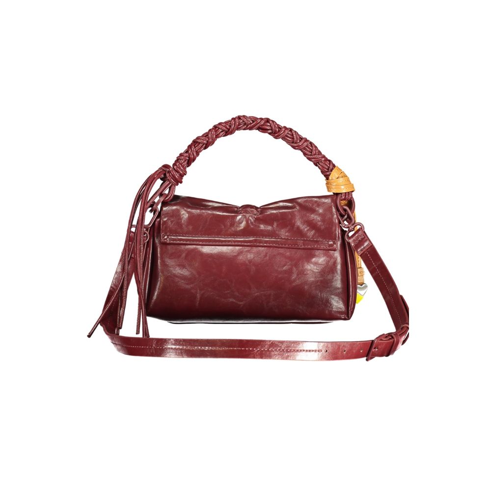 Desigual Burgundy Polyurethane Women Mini Bag - Zachava