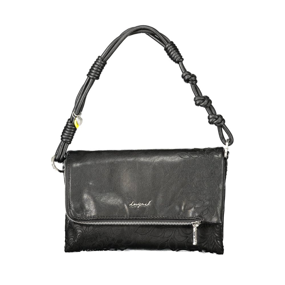 Desigual Black Polyurethane Women Handbag - Zachava