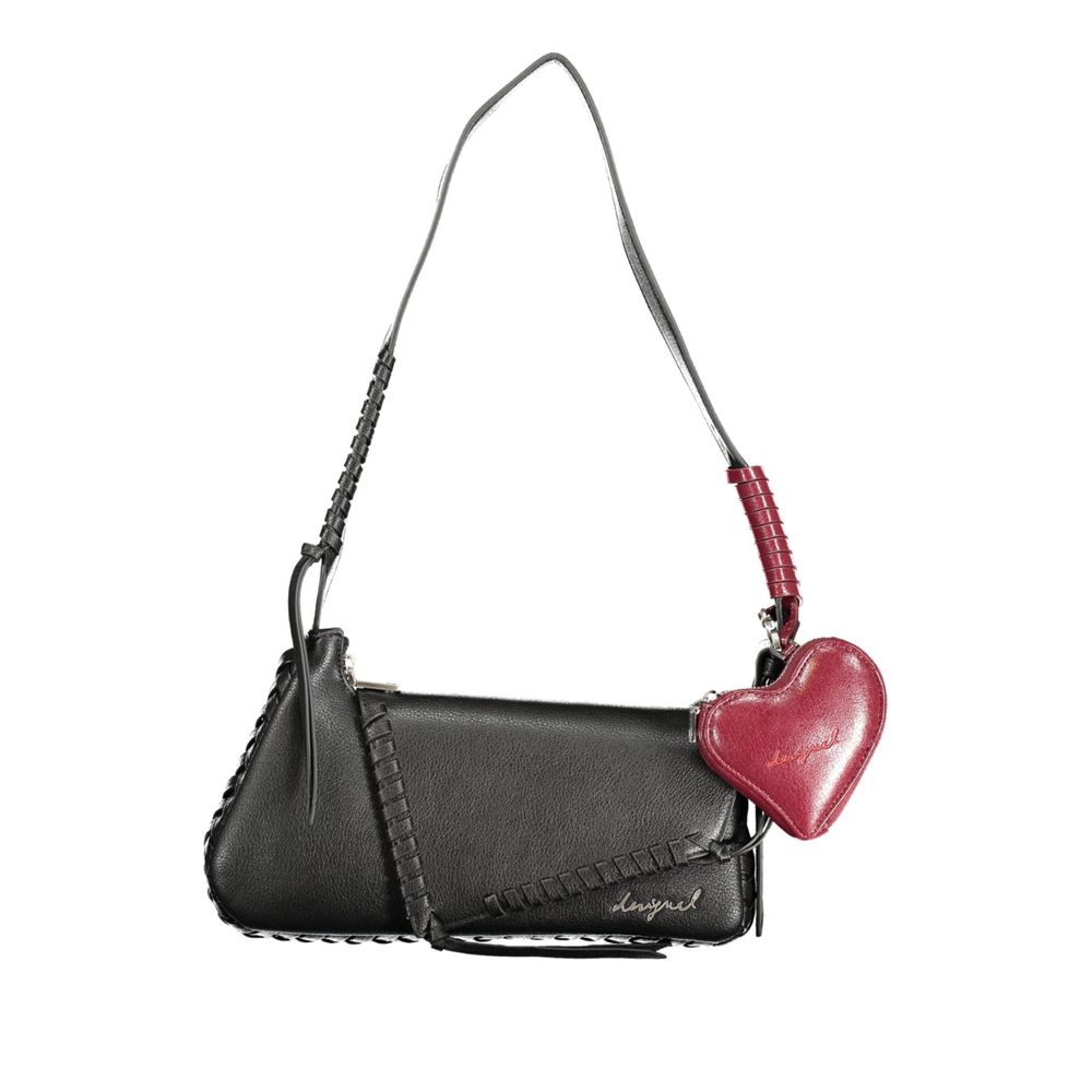 Desigual Black Polyurethane Women Handbag - Zachava