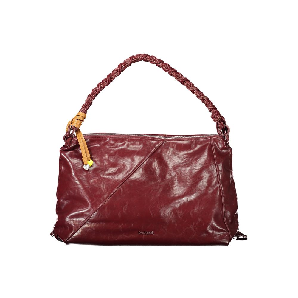Desigual Burgundy Polyurethane Women Handbag - Zachava