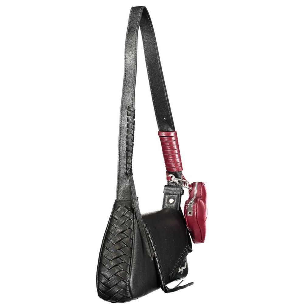 Desigual Black Polyurethane Women Handbag - Zachava