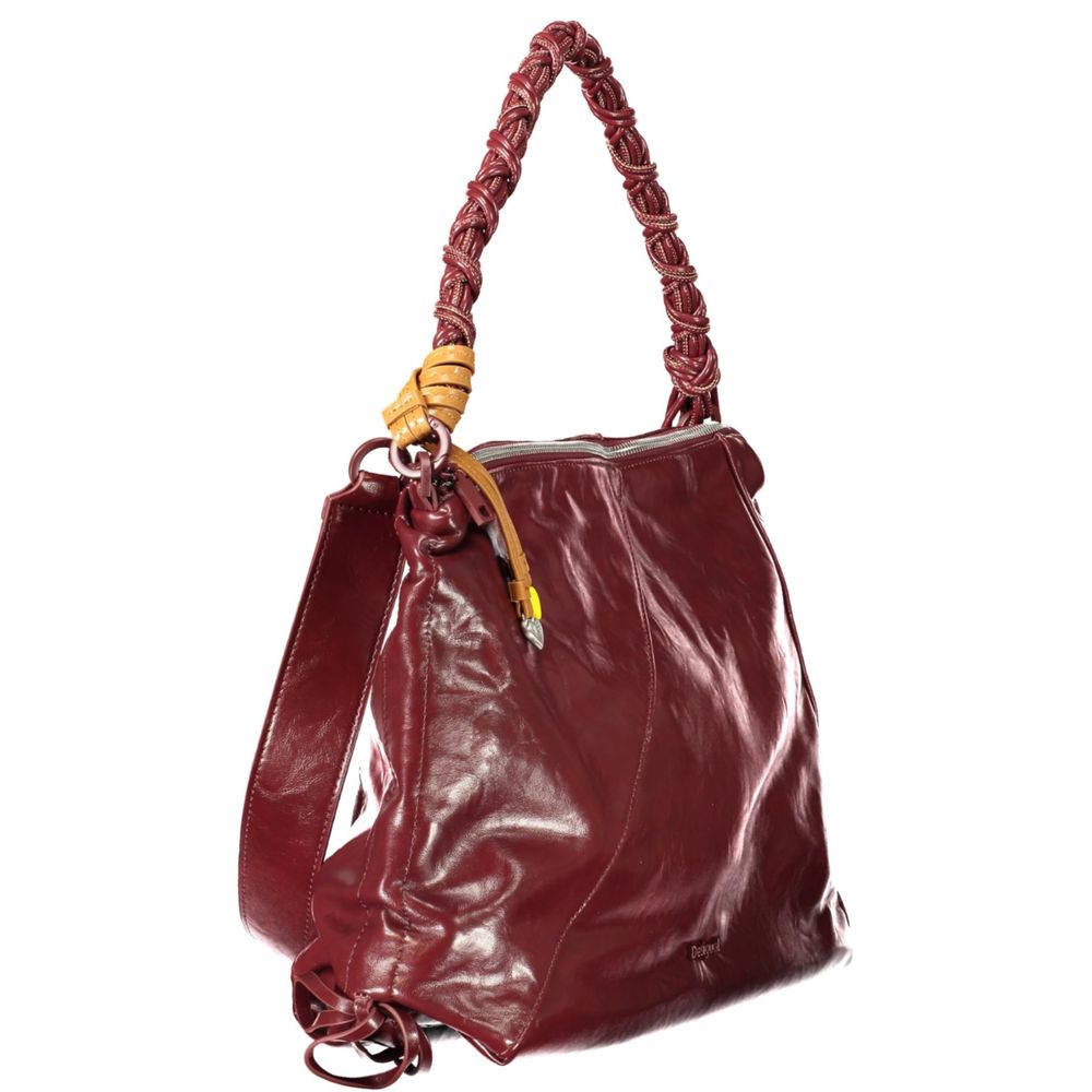 Desigual Burgundy Polyurethane Women Handbag - Zachava