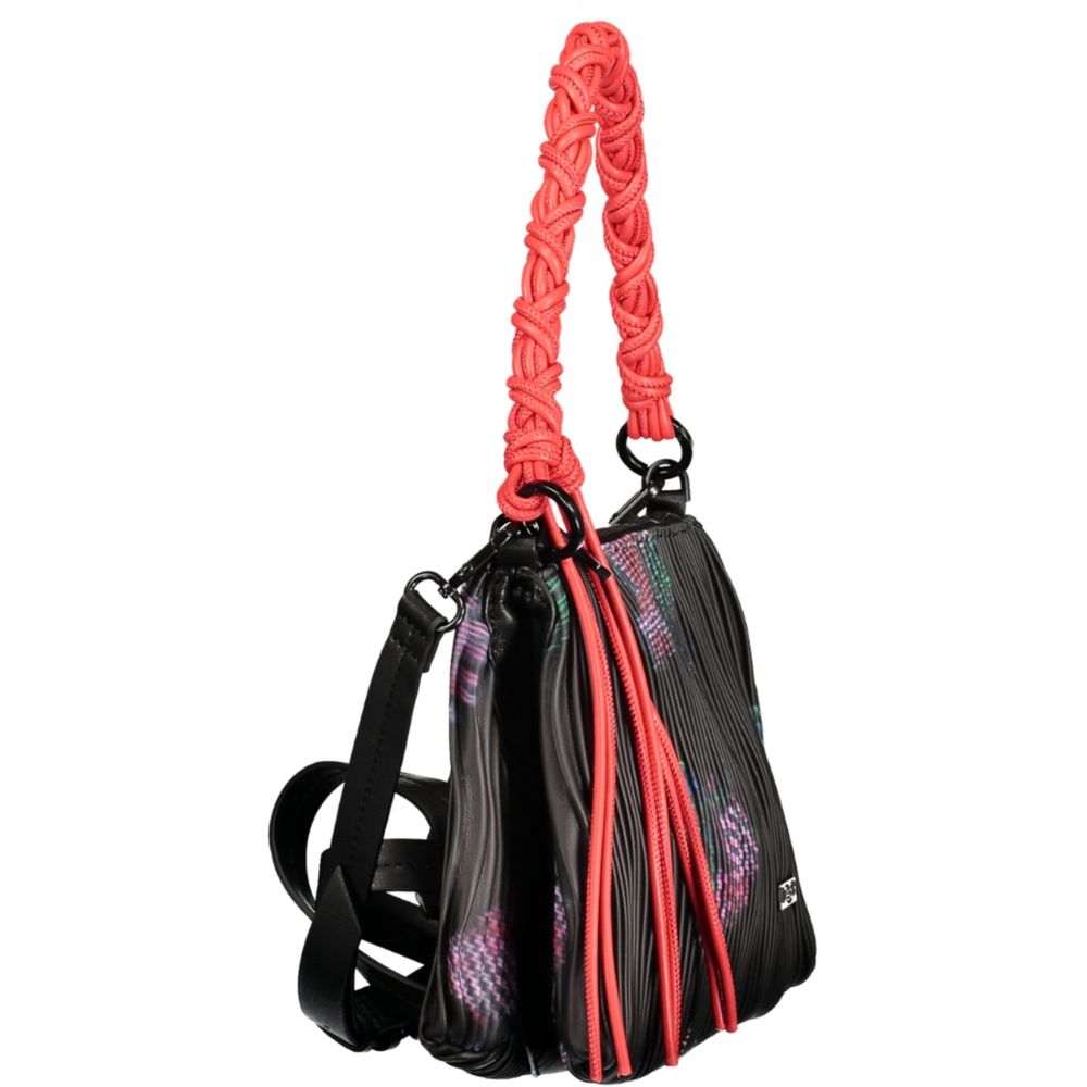 Desigual Black Polyethylene Handbag - Zachava
