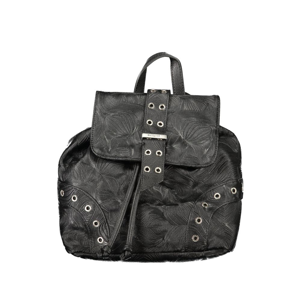 Desigual Black Polyurethane Women Backpack - Zachava