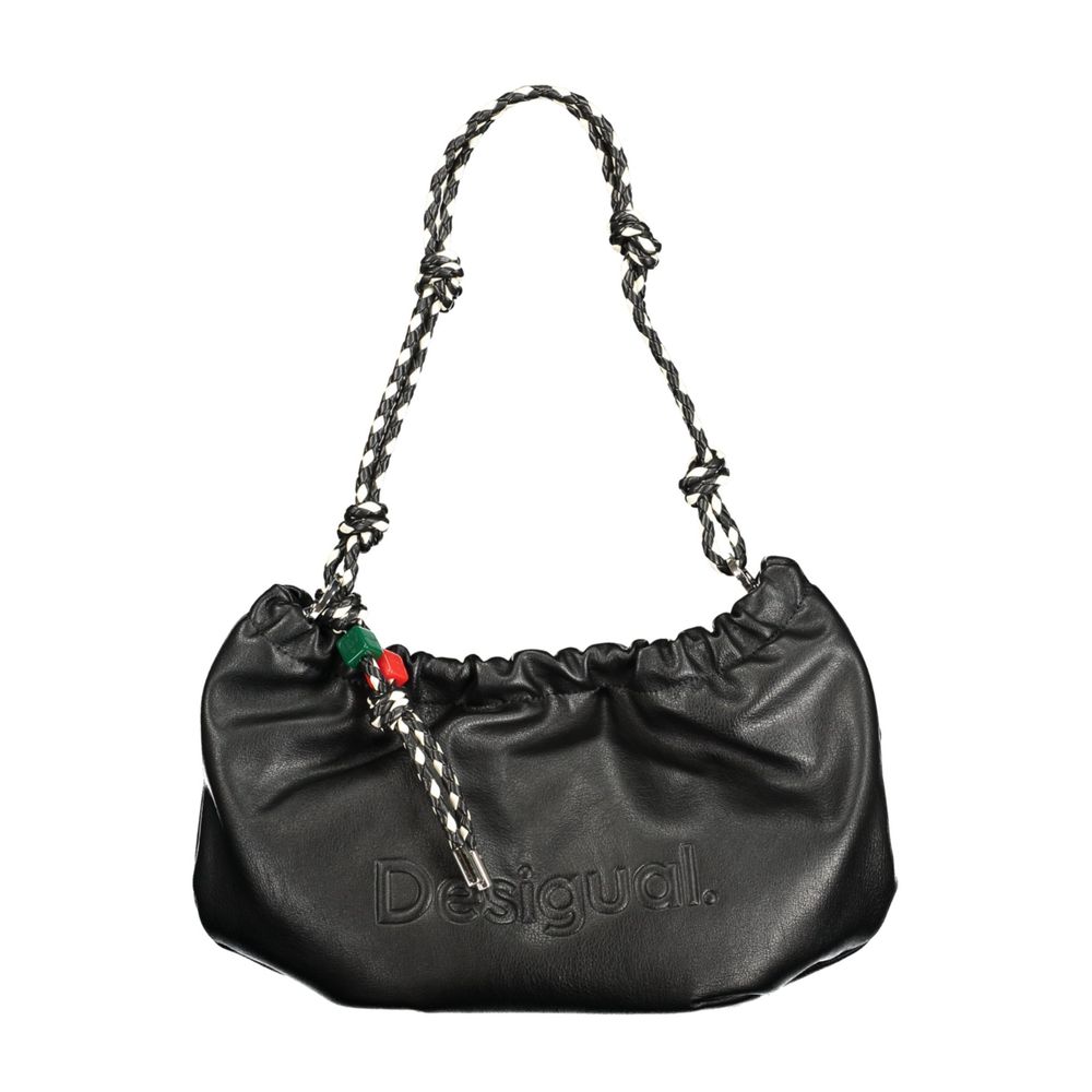 Desigual Black Polyurethane Women Handbag - Zachava