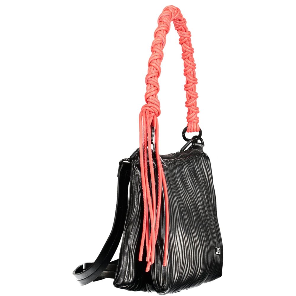 Desigual Black Polyethylene Handbag - Zachava