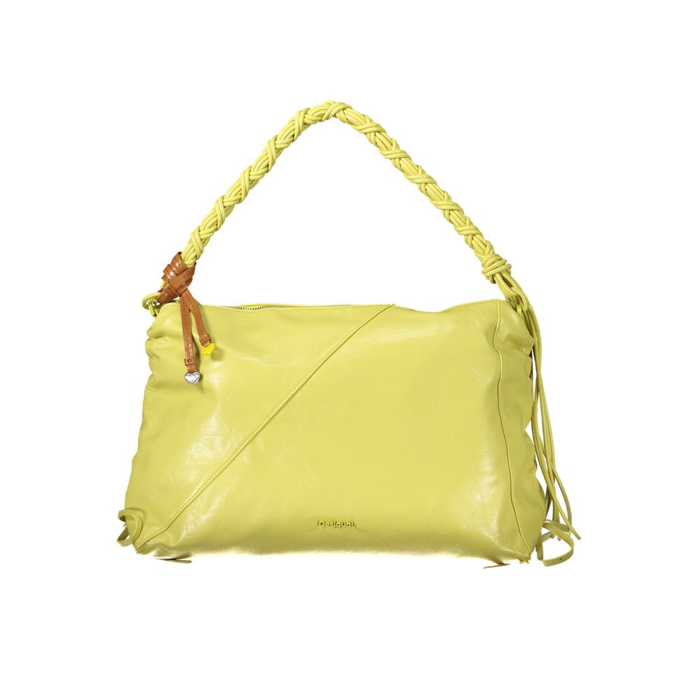 Desigual Yellow Polyethylene Handbag