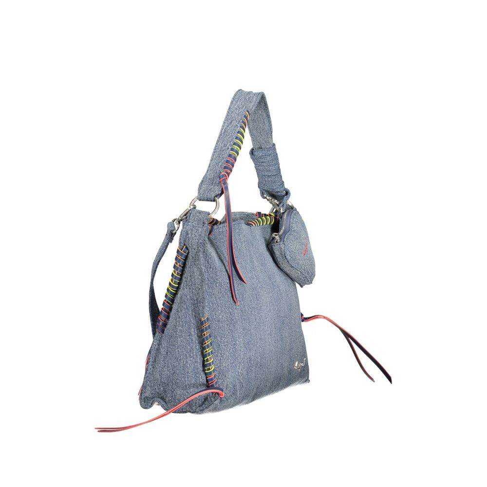 Desigual Azzurro Cotton Women Handbag - Zachava