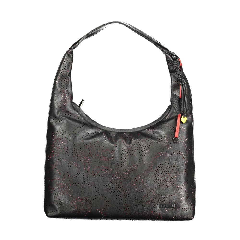 Desigual Nero Poliuretano Women Handbag