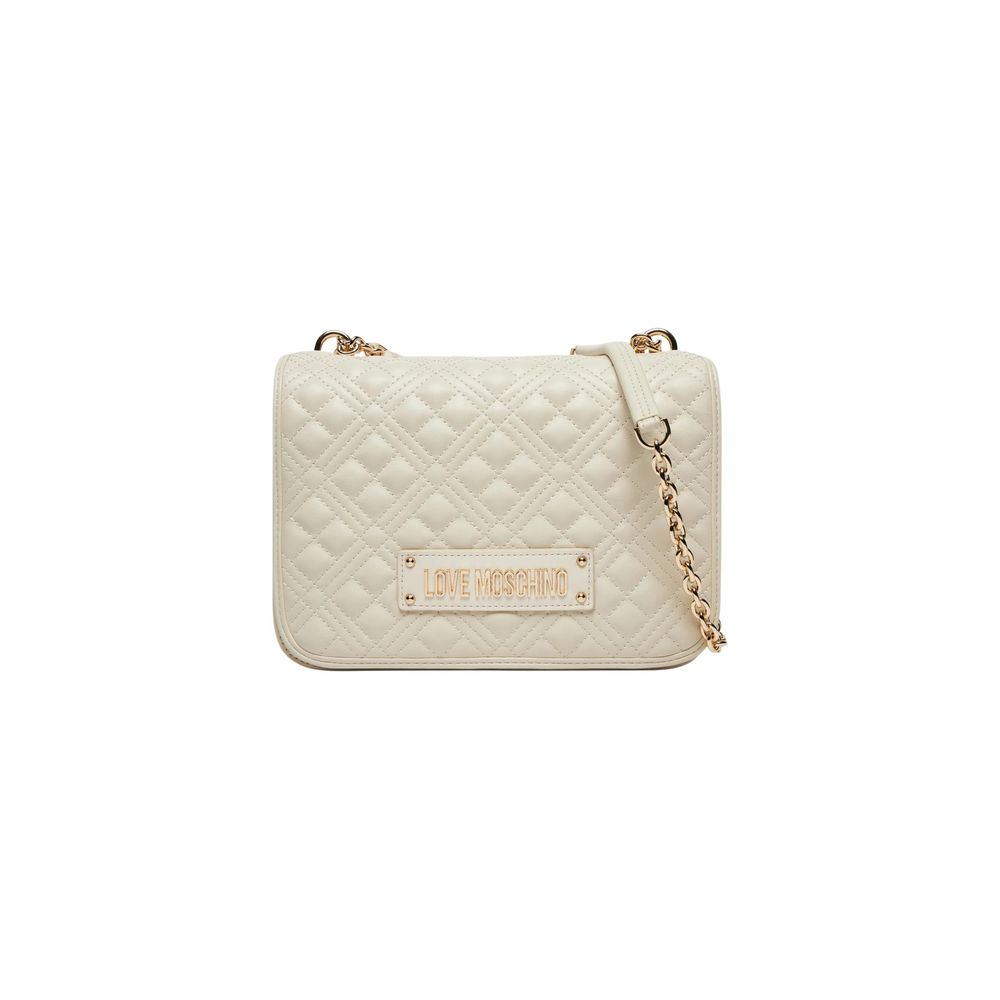 Love Moschino Beige Polyethylene Handbag - Zachava