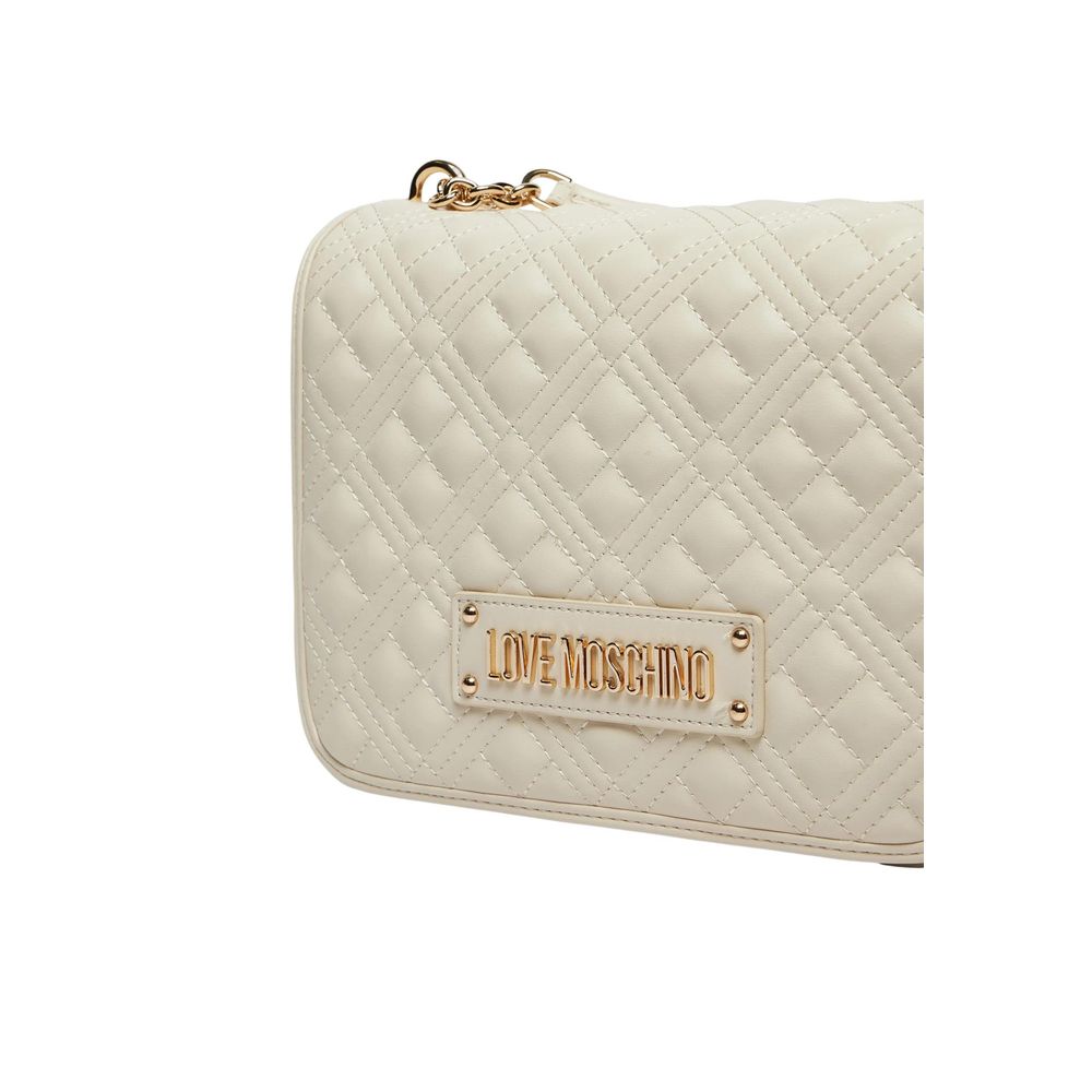 Love Moschino Beige Polyethylene Handbag - Zachava