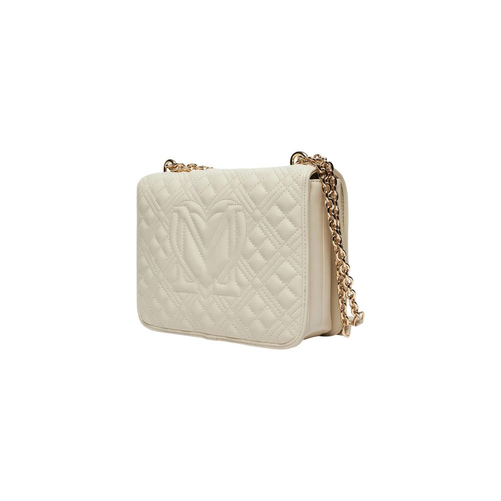 Love Moschino Beige Polyethylene Handbag - Zachava