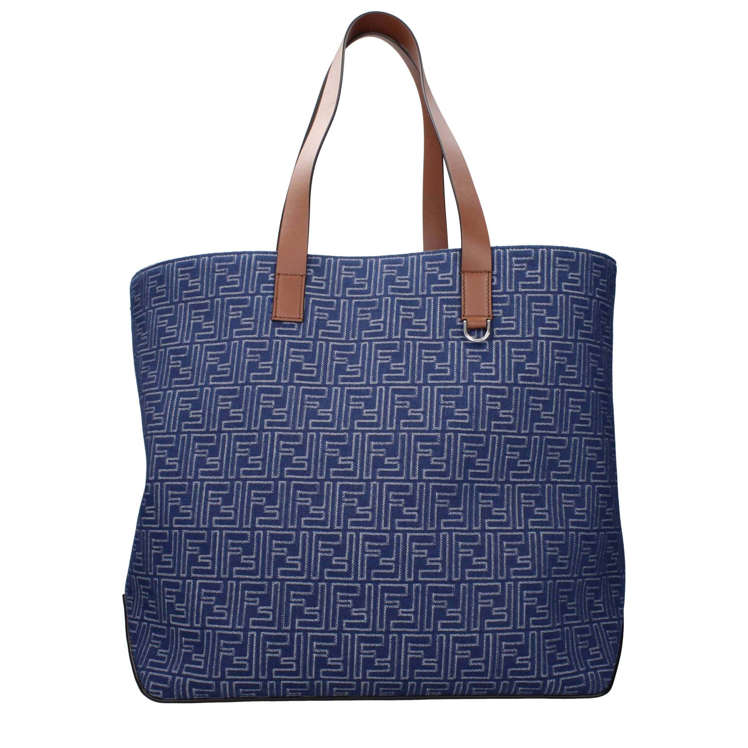 Fendi Blue Fabric Shoulder Bag Main image
