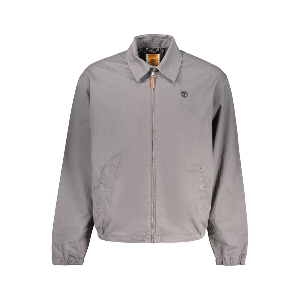Timberland Grigio Cotton Men's Jacket Main image