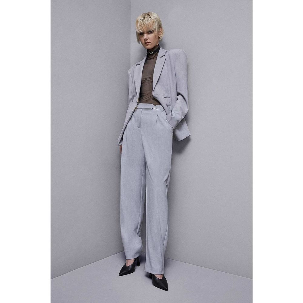 Patrizia Pepe Bicolor Polyester Blazer Main image