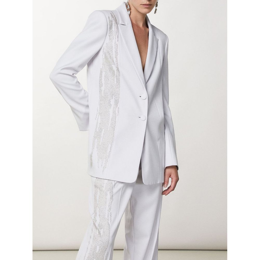 Patrizia Pepe White Polyester Blazer Main image