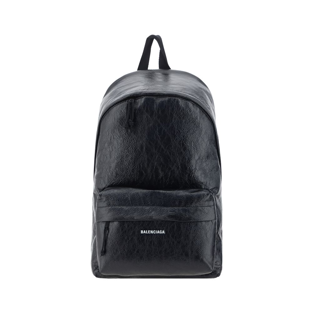 Balenciaga Black Calf Leather Bos Taurus Backpack Main image