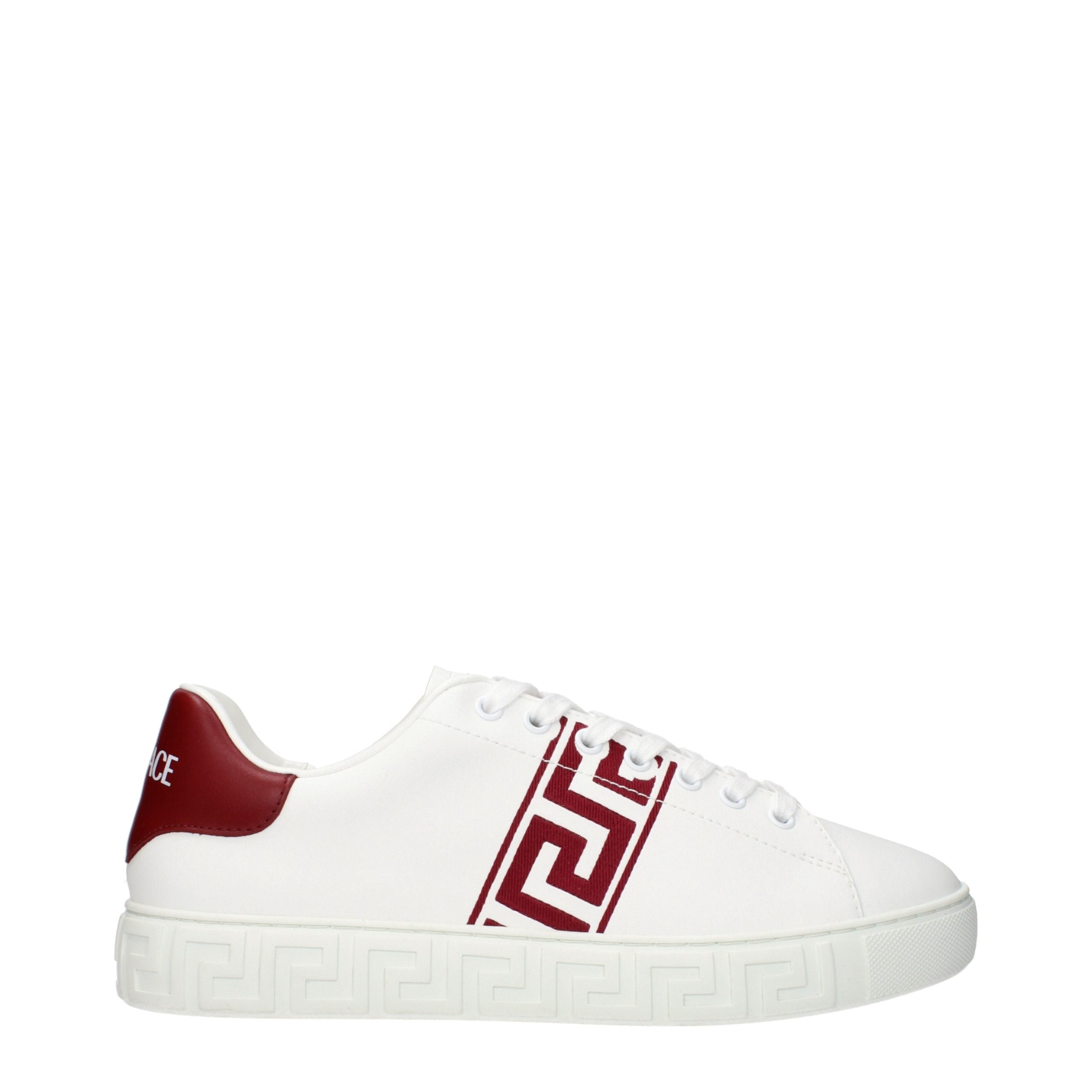 Versace White Leather Low Top Sneakers Main image