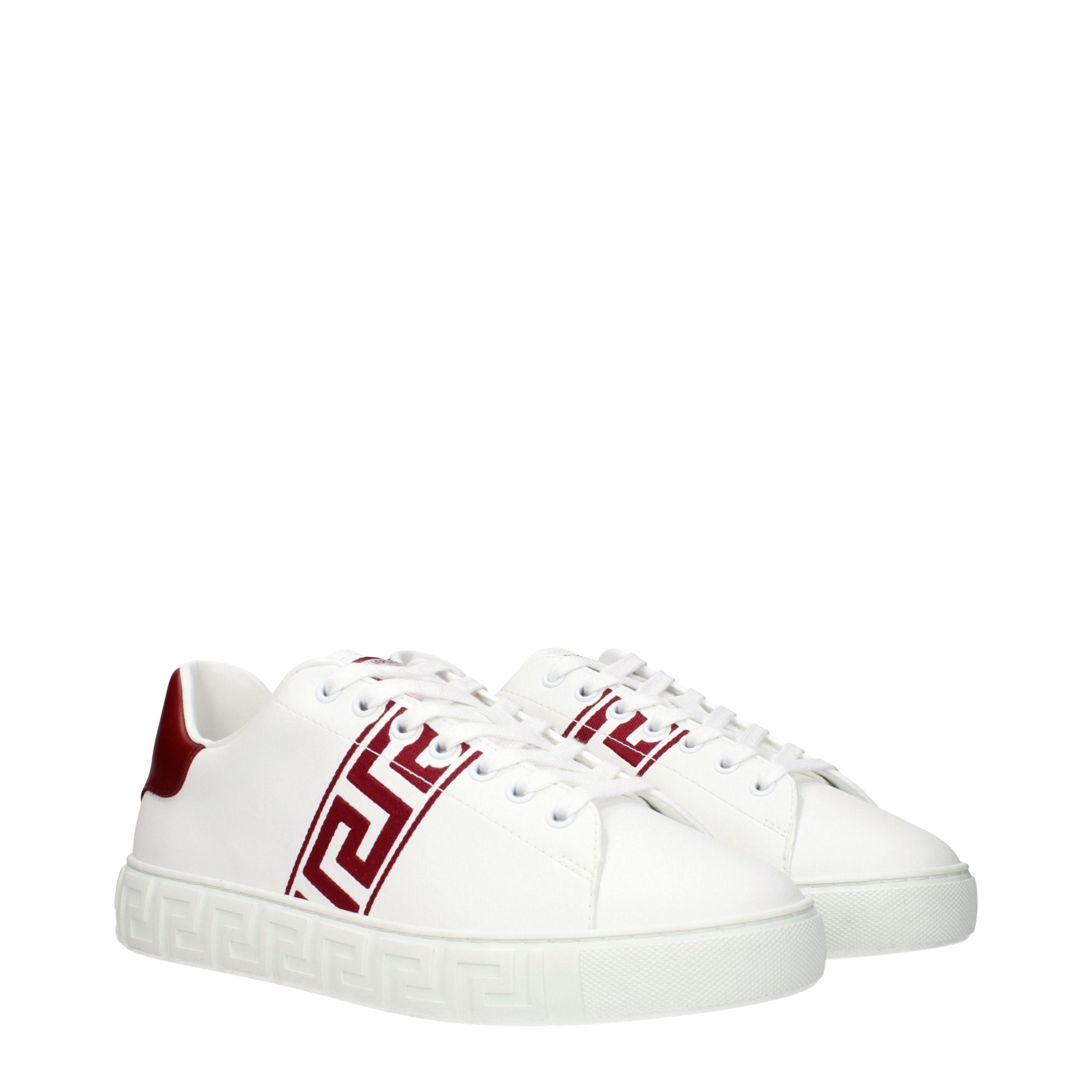 Versace White Leather Low Top Sneakers Secondary image