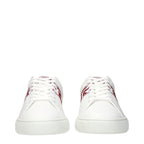 Versace White Leather Low Top Sneakers