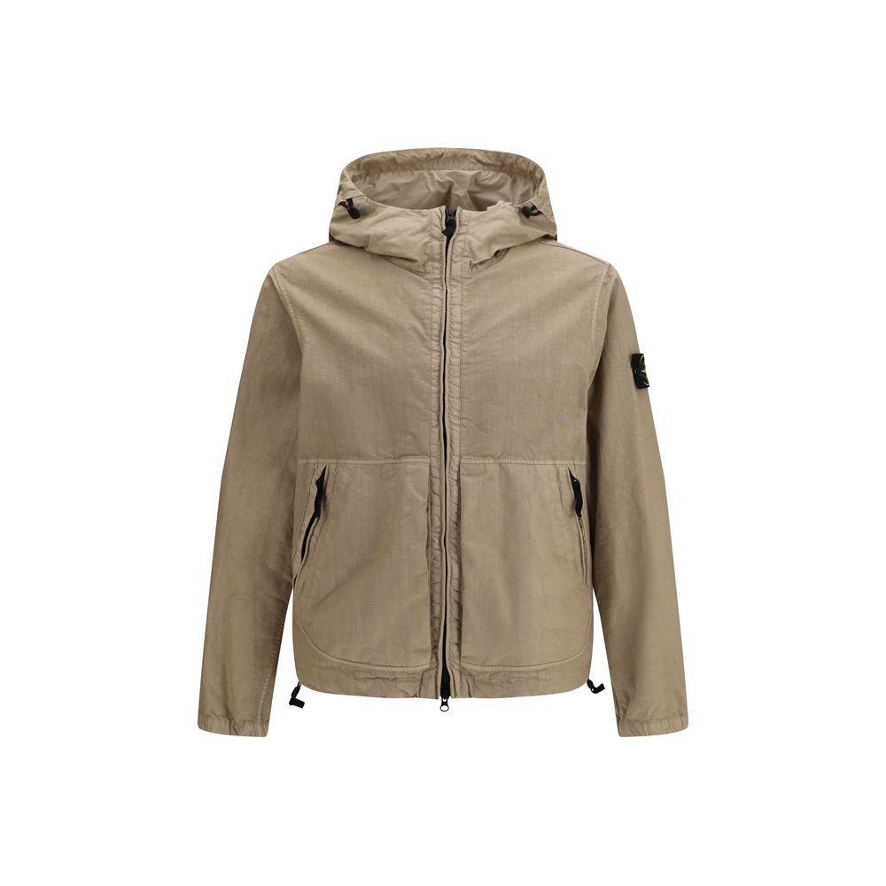 Stone Island Brown Polyamide Coat Main image