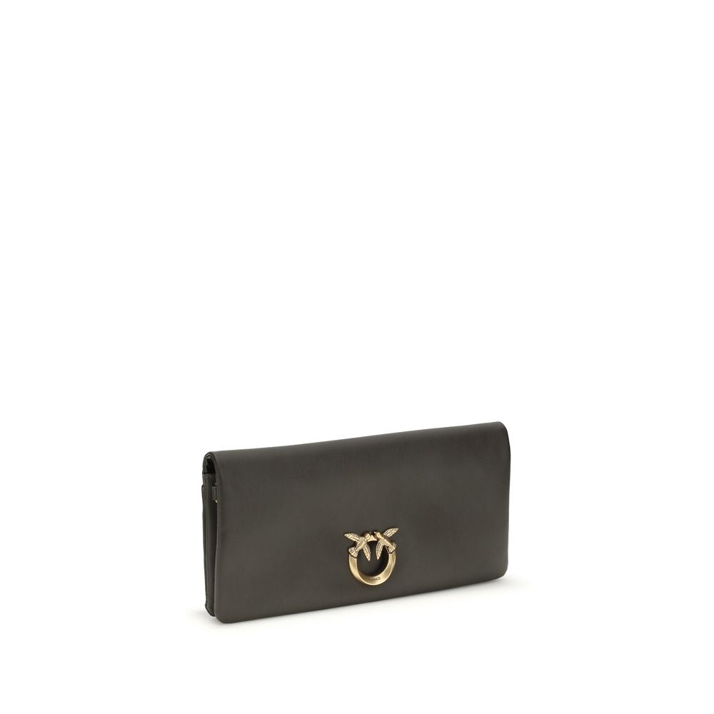 PINKO Bicolor Calf Leather Bos Taurus Clutch Bag - Zachava