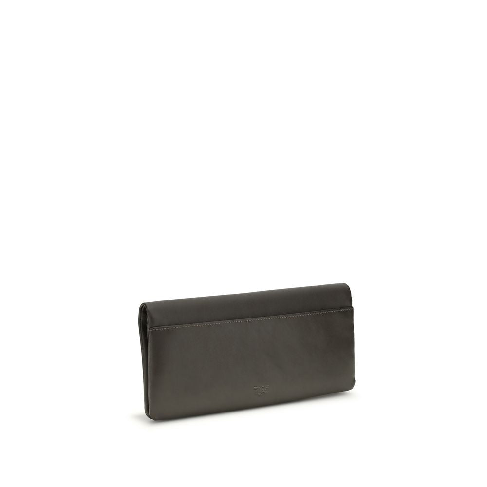 PINKO Bicolor Calf Leather Bos Taurus Clutch Bag - Zachava