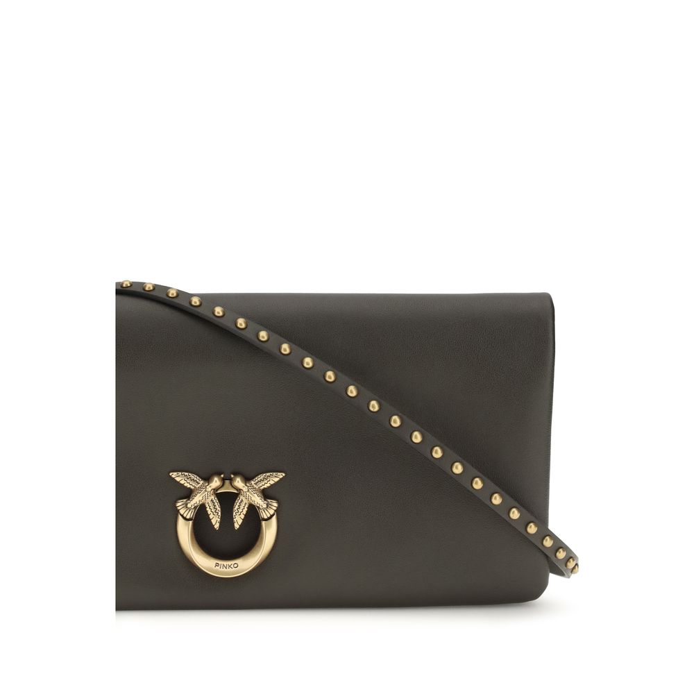 PINKO Bicolor Calf Leather Bos Taurus Clutch Bag - Zachava