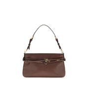PINKO Brown Calf Leather Bos Taurus Shoulder Bag - Zachava