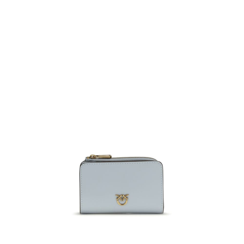 PINKO Blue Calf Leather Bos Taurus Wallet - Zachava