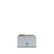 PINKO Blue Calf Leather Bos Taurus Wallet - Zachava