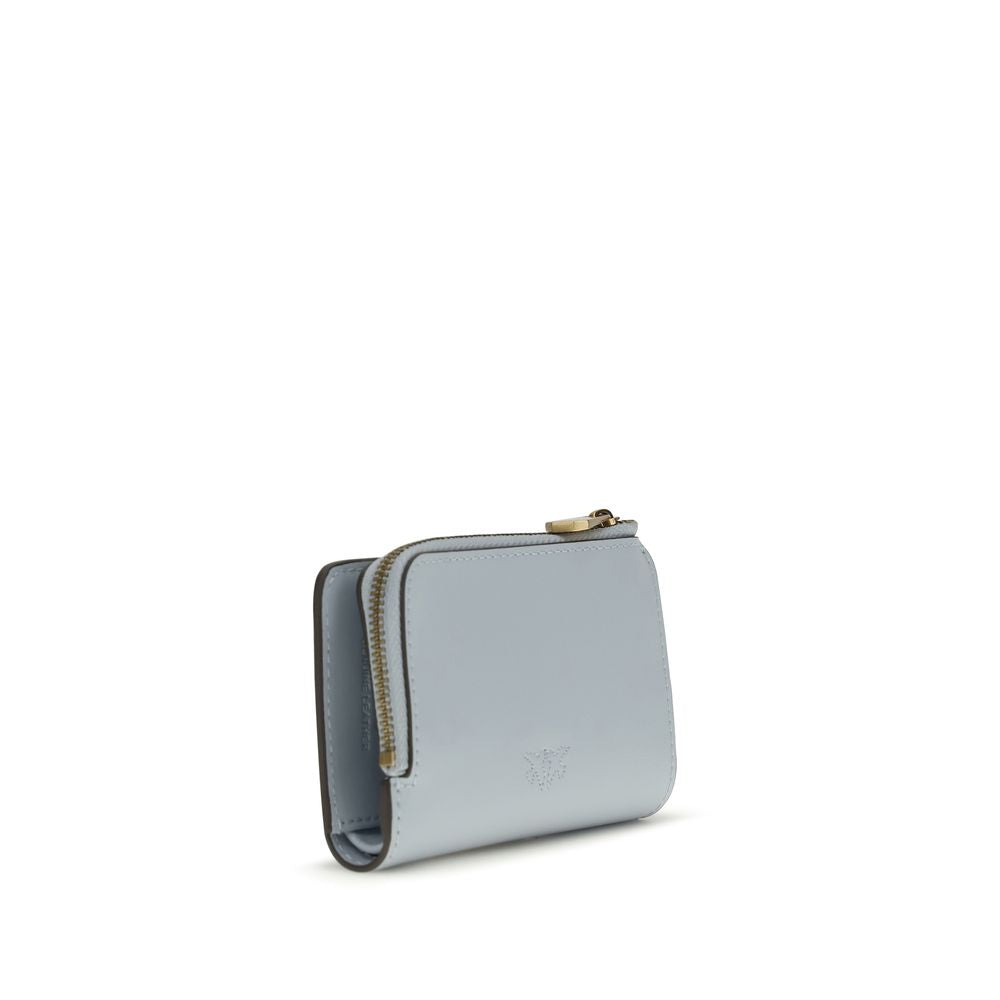 PINKO Blue Calf Leather Bos Taurus Wallet - Zachava