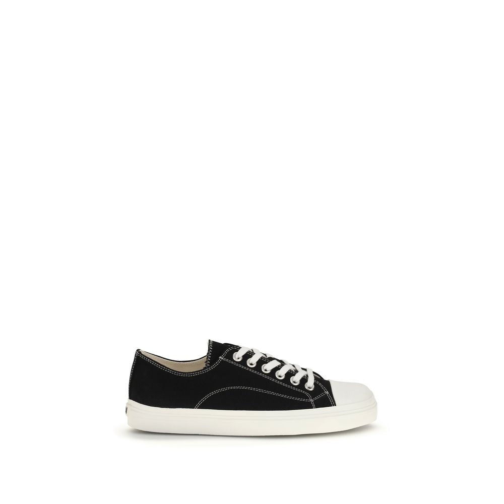 Moschino Black Cotton Low Top Sneakers - Zachava