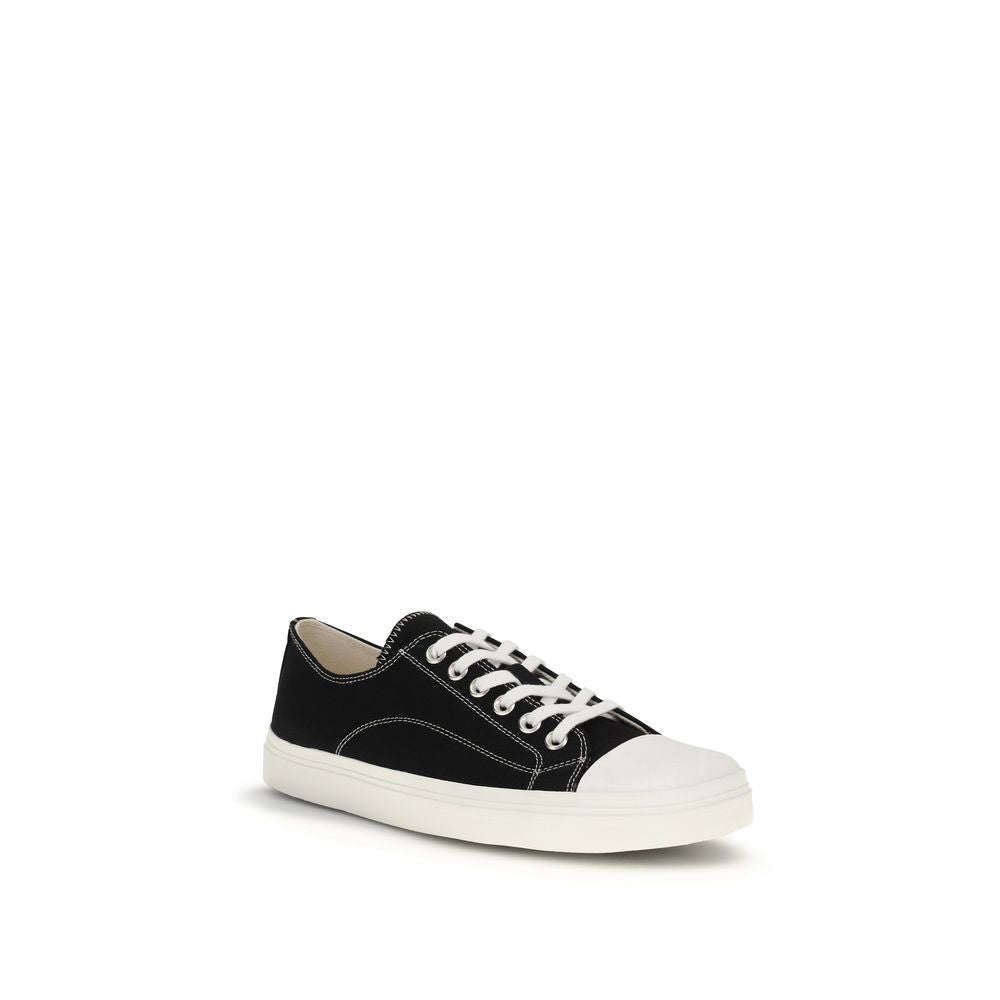 Moschino Black Cotton Low Top Sneakers - Zachava
