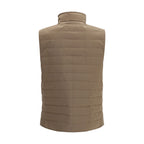 Brunello Cucinelli Beige Polyester Sleveless Jacket