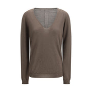 Rick Owens Gray Wool Oves Aries Sweatshirt