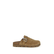 Prada Beige Calf Leather Bos Taurus Mules - Zachava