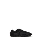 Prada Black Calf Leather Bos Taurus Athletic Sneakers