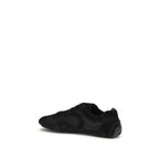Prada Black Calf Leather Bos Taurus Athletic Sneakers