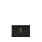 Saint Laurent Black Calf Leather Bos Taurus Wallet