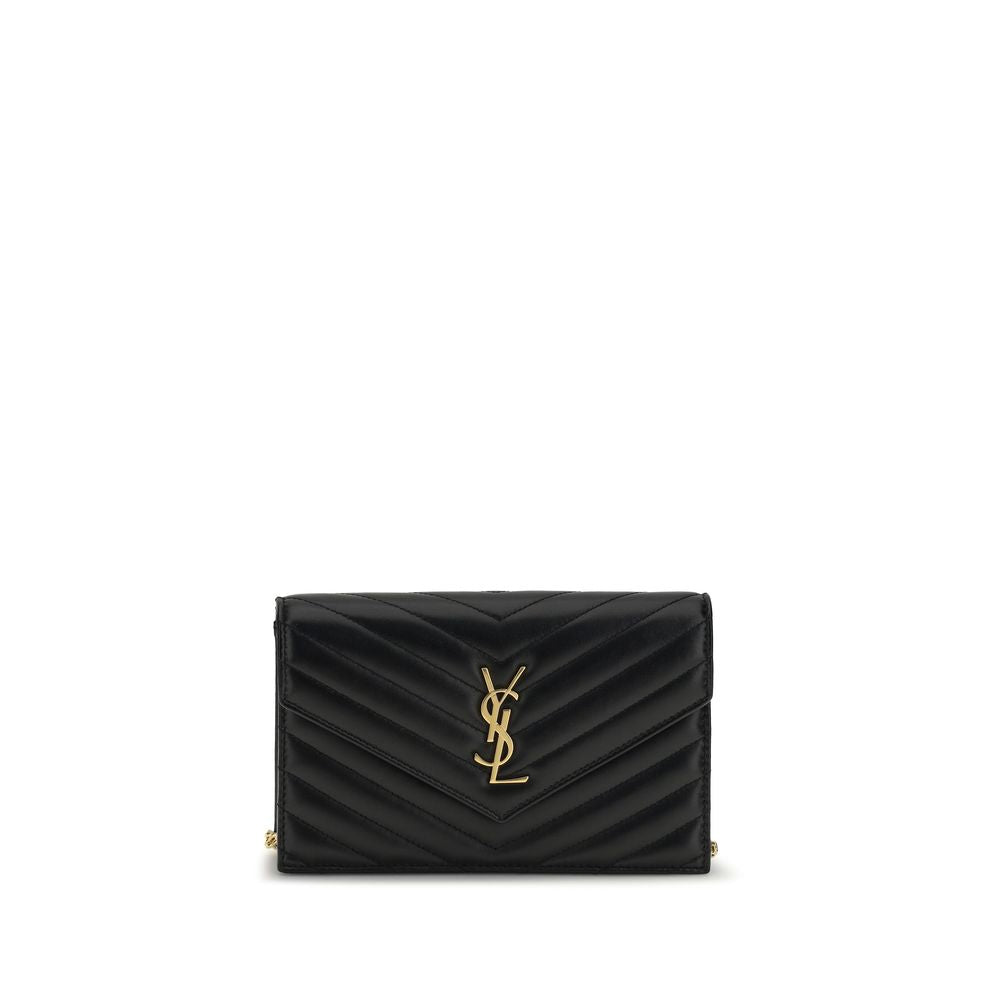 Saint Laurent Black Calf Leather Bos Taurus Wallet