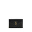 Saint Laurent Black Calf Leather Bos Taurus Wallet