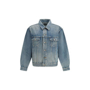 Saint Laurent Blue Cotton Denim Jacket - Zachava