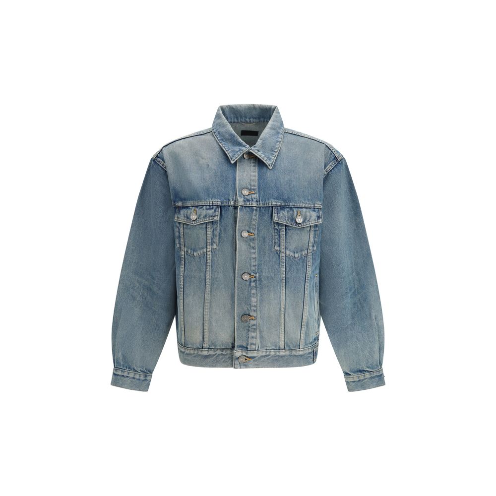 Saint Laurent Blue Cotton Denim Jacket - Zachava